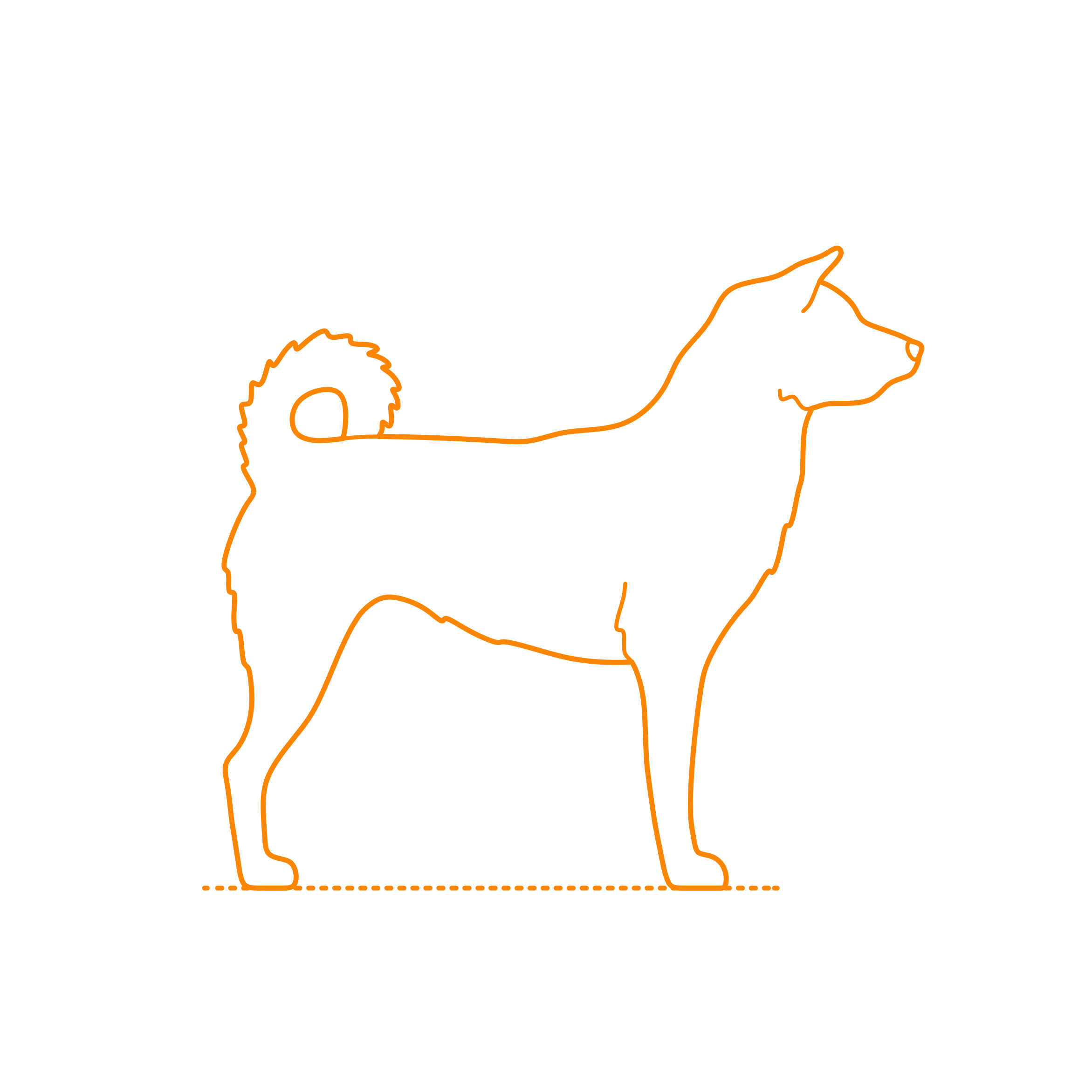 Animals Dogs Jindo Stencil Svg Design File Free Vectors